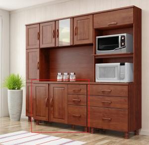 Bajo mesada 2P 3C FINESTRA Bronze 1186T