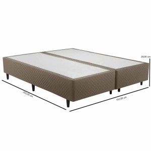 Base Set 2P King 192 Herval 2 base rígidas 96x203x28