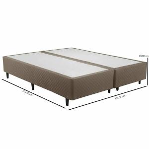Base Set 2P Queen 158 Herval 2 base rígidas 78x198x35