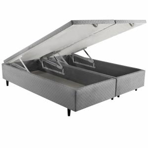 Base Set 2P Queen 158 con Baul Herval 2 de 78x188x35