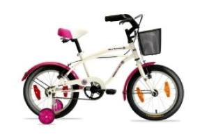 Bicicleta Niña R16 BACCIO MISS IPANEMA blanca/rosa