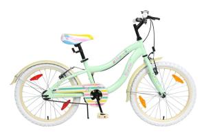 Bicicleta Niña R20  BACCIO MYSTIC verde/blanca