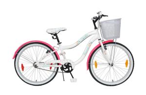 Bicicleta Niña R24 BACCIO MYSTIC blanco/rosado