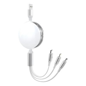 Cable Triple Sync 3 En 1 1.2M Proove - Blanco