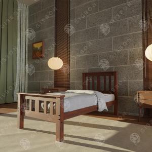 Cama 1P 80 Dallas madera Cera Gis