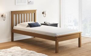 Cama 1P madera ARIZONA AZA1 Castaño Gis