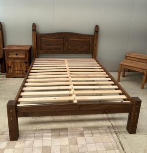 Cama 2P 140 Corona madera Piacera Baja Cera Gis