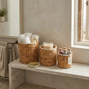 Cesto mimbre set 3 piezas E25 289