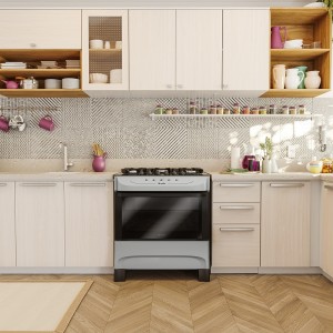 Cocina 5H Mueller HAMBURGO MFV5BB 5 Vetro Titanium