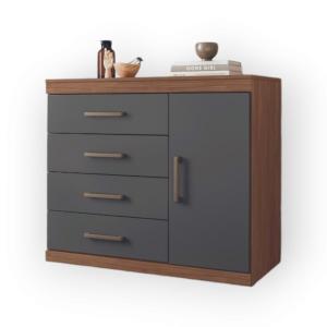 Comoda 1P 5C ArteCas Nogal/Grafite 255-60-62-28