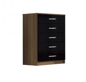 Comoda 5C Evidencia CP052 Imbuia/Preto
