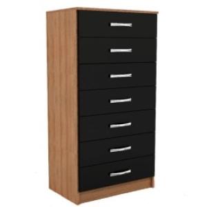 Comoda 7C Petropolis Gris/Negro CM4007GN AV