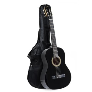 Guitarra clasica Memphis 851 color NEGRO con funda dek