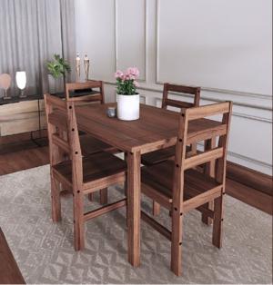 Juego Comedor 4S BELLA CERA Madera Gis