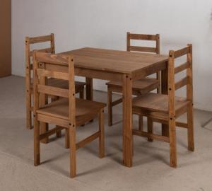 Juego Comedor 4S Madera Mexicano Gromoveis CERA