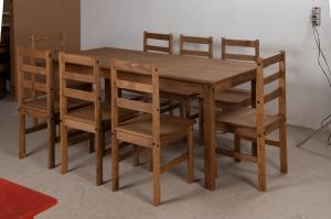 Juego Comedor 8S Madera Mexicano Gromoveis CERA