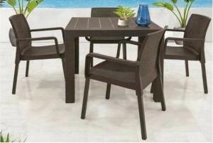 Juego comedor exterior PVC 4S Atlanta Napoli Dining Rainbow
