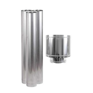 Kit chimenea 11cm Ø Cocina a Leña Inox calor inox