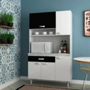 Kit cocina 5P 1C EVIDENCIA Negro/Blanco