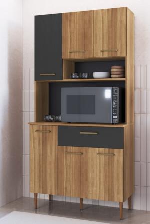 Kits Cocina 6P ArteCas nogal/grafite K90-60-64