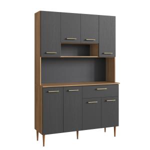 Kits Cocina 8P ArteCas nogal/grafite K120-60-64