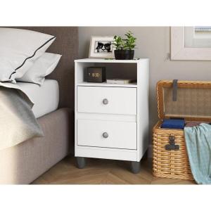 Mesa de Luz 2C Mania DONNA MdM6001  Blanca