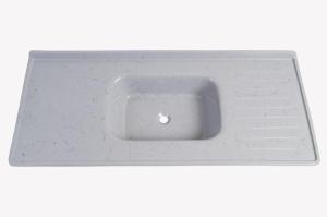 Mesada de marmolina Gris c/betas CENTRAL