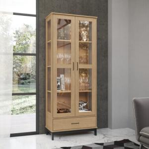 Modular cristalero 2P 1C Finestra MADRI 1928RP Roble/Preto