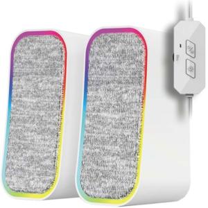 Parlante Groove GS304 Gamer Pc Blanco