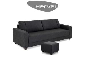 Puf asiento HERVAL 4203 Color D2391 Negro