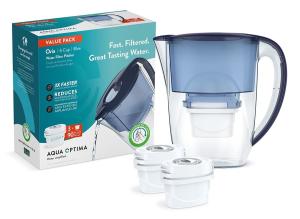 Purificador agua Jarra Aqua Optima Oria c/ 3 filtros 90 dias