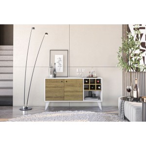 Rack Tv Ibiza Mademovel 2534 blanco miel