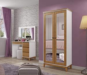 Ropero 2p Madera Finestra PRATA 2802BF