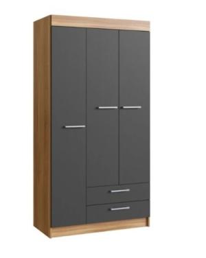 Ropero 3P 2C ArteCas Nogal/Grafite 460-60-62