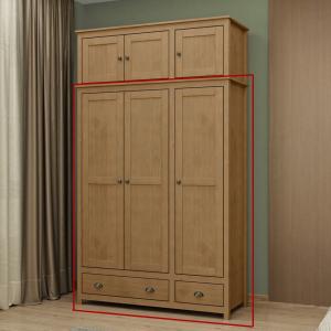 Ropero 3P 2C Madera Finestra TOPAZIO 9104F