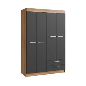 Ropero 4P 2C ArteCas Nogal/Grafite 470-60-62