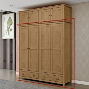 Ropero 4P 2C Madera Finestra TOPAZIO 9105F