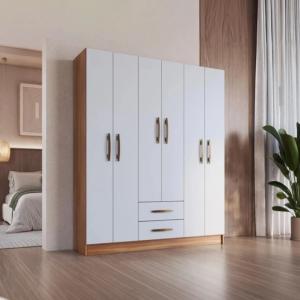 Ropero 6P 2C ArteCas ECO Nogal/Blanco 485-60-4