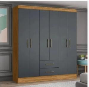 Ropero 6P 2C ArteCas Nogal/Grafite 480-60-62