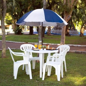 Silla MOR PVC Posabrazos 15151101 Blanco