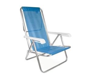 Silla MOR Reposera 8P Sannet Aluminio Azul 2271