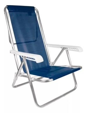 Silla MOR Reposera 8P Sannet Aluminio Azul 2295