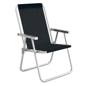 Silla MOR Reposera Aluminio SANNET 2181 Negro