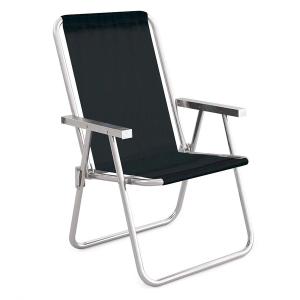 Silla MOR Reposera Aluminio SANNET 2181 Negro