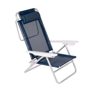 Silla MOR Reposera Aluminio SUMMER 2490 c/almohadilla AZUL