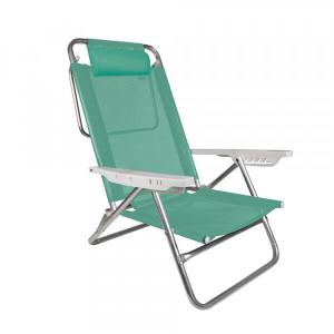 Silla MOR Reposera Aluminio SUMMER 2156 c/almohadilla ANIS