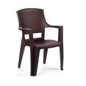 Silla PVC Flora Marron c/posa brazo RAI GCU