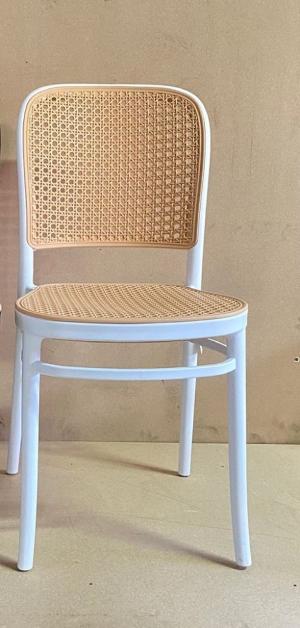 Silla Polipropileno 174 Blanca respaldo esterilla NSol