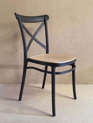 Silla Polipropileno 175 Negra respaldo ruz Negra NSol