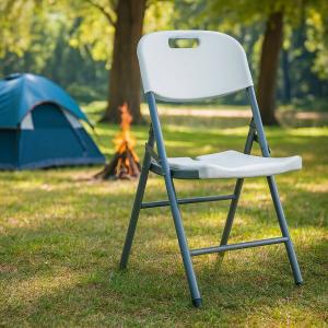 Silla plegable pvc y metal MoveQuip FC 102 blanca